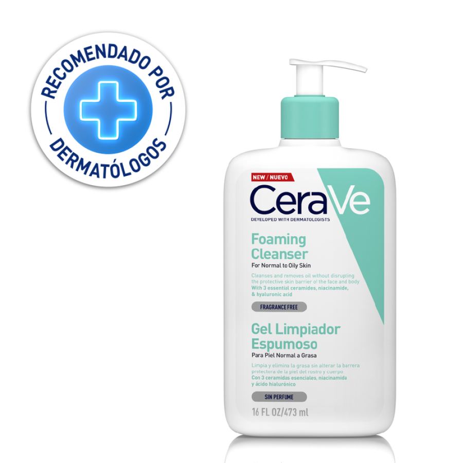 CERAVE GEL LIMPIADOR ESPUMOSO x 473ML