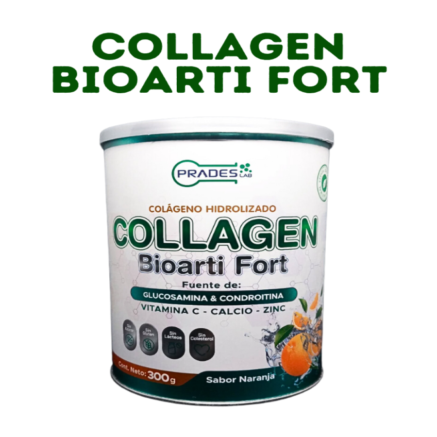 PRADES COLLAGEN BIOARTI FORT SABOR NARANJA 300 GRAMOS