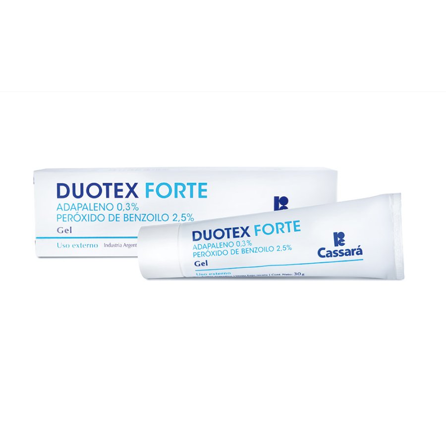 DUOTEX FORTE GEL 30GR (ADAPALENO 0.3%+PEROXIDO DE BEZOILO 2.5%)