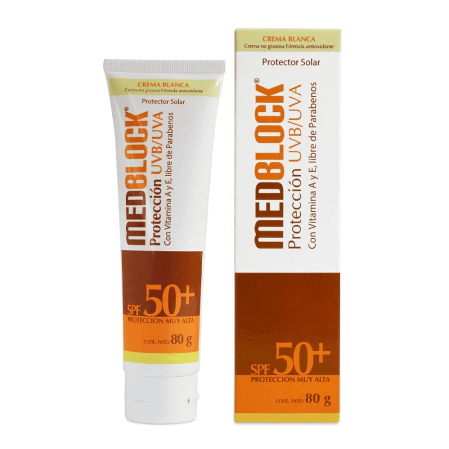 MEDBLOCK SPF50+  SIN COLOR 80GR