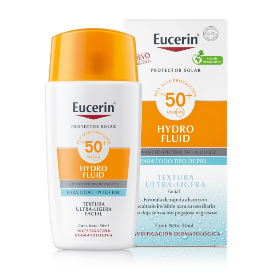 EUCERIN SUN HYDRO FLUID TEXTURA ULTRA LIGERA FPS 50+ 50ML