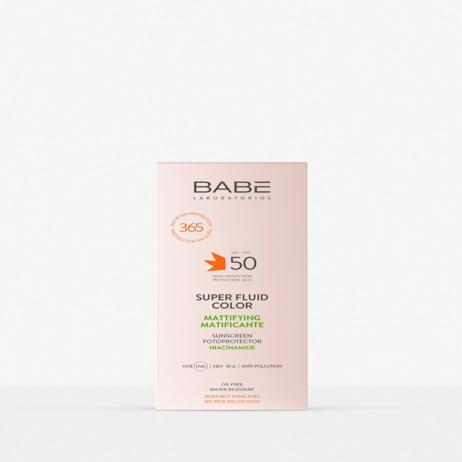 BABE FOTOPROTECTOR SUPER FLUIDO MATIFICANTE CON COLOR SPF50 50ML