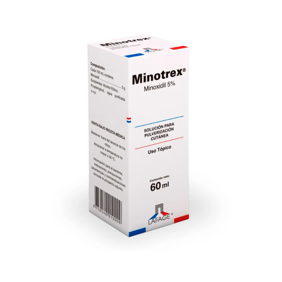 MINOTREX MINOXIDIL5% SOLUCIÓN PARA PULVERIZACION CUTANEA 60ML