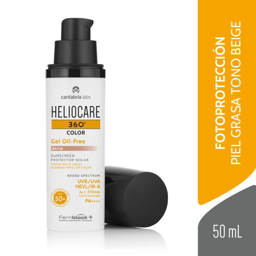 HELIOCARE 360 GEL OIL FREE COLOR BEIGE SPF50+ 50ML